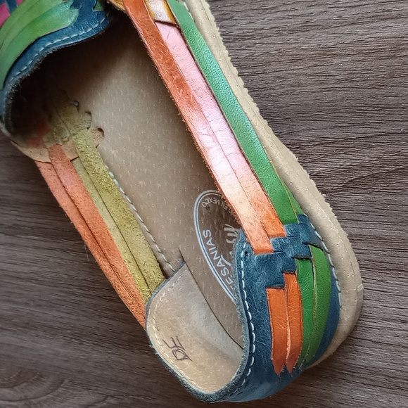 Artesanias Valery Leather Huraches Woven Strap Sandals Women's 7 - Picture 11 of 15